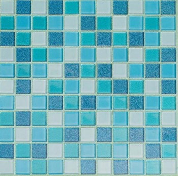 Orro mosaic BLUE LAGOON 29.5х29.5 микс, чип 25х25 квадратный