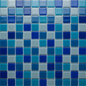 Orro mosaic KASKAD 29.5х29.5 микс голубая/, чип 25х25 квадратный
