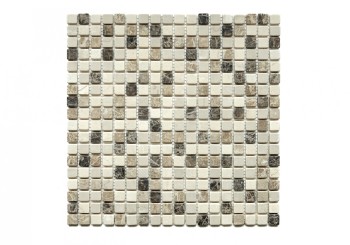 Мозаика Orro mosaic Miconos Tum 30.5х30.5 под камень / оттенки цвета, чип 15х15 квадратный