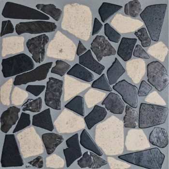 Orro mosaic ANTICATO GRAY 30.5х30.5 микс бежевая/серая, чип разноформатный