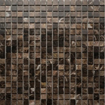 Orro mosaic EMPERADOR DARK POL 30.5х30.5 полированная, чип 15х15 квадратный Orro mosaic EMPERADOR DARK POL 30.5х30.5 полированная, чип 15х15 квадратный