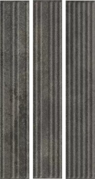 Клинкерная плитка Carrizo Basalt Elewacja Struktura Stripes Mix Mat 40х6,6