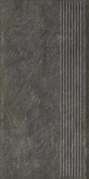Клинкерная плитка Carrizo Basalt Stopnica Prosta Struktura Mat 30х60
