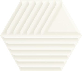 Paradyz Woodskin Bianco Heksagon Struktura C 19.8х17.1