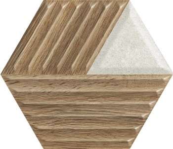 Paradyz Woodskin Mix Heksagon Struktura C 19.8х17.1