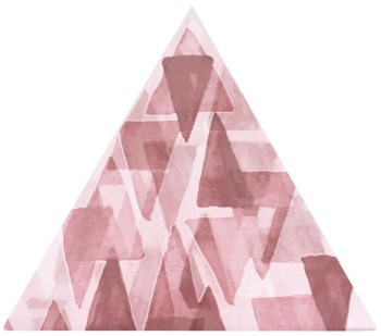 Petracers Triangolo Impressioni Rosa 17х17 Petracers Triangolo Impressioni Rosa 17х17