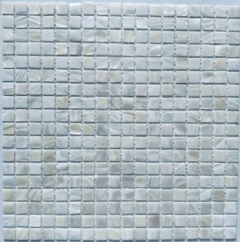 Мозаика из натурального перламутра Super White PIX 769, чип 15*15 мм, сетка 300х300x2 мм