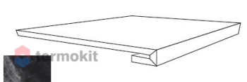 Seranit Bruno Perla Black Full Lappato 33x120 Лаппатированная