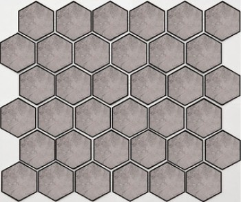 Seranit Fibre Mosaic Hexagon Grey Lappato 24,5x28