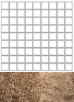 Seranit Fossil Mosaic 3D Чип 7,5 7,5 Brown Lappato/Full Lappato 30x30