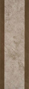 Serra Incanto 572 Floral Decor Brown Glossy 30x90 Serra Incanto 572 Floral Decor Brown Glossy 30x90