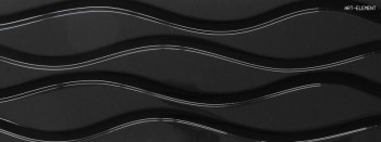 Serra Onda Pearl Black Glossy 30x90 Serra Onda Pearl Black Glossy 30x90