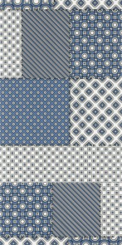 Serra Opelia 574 Decor Blue Glossy 30x90