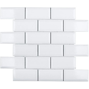 Мозаика Star Mosaic AM81945 / С0003967 Metro White 28.8х29.4, чип 45х95 мм прямоугольный