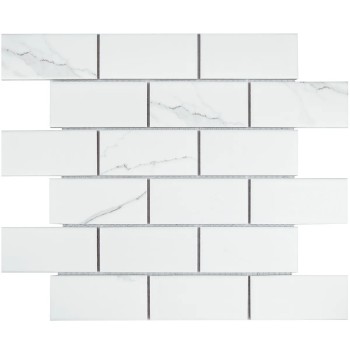 Мозаика Star Mosaic PMB82223 / С0004062 Brick Carrara Matt 29.1х29.5, чип 45х95 мм прямоугольный