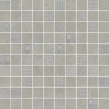 Керамогранит 261212 GREEK MOSAICI T100 DECORATO GRIGIO 40х40