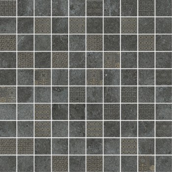 Керамогранит 261213 GREEK MOSAICI T100 DECORATO ANTRACITE 40х40