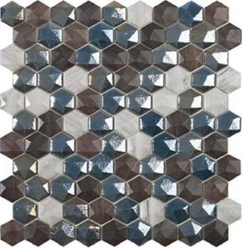 Мозаика Vidrepur С0002977 Hex Glacier Mix (на сетке) 30.7х31.7 Мозаика Vidrepur С0002977 Hex Glacier Mix (на сетке) 30.7х31.7