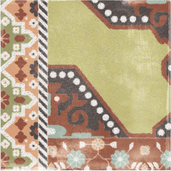 Матовый ABK Play Carpet Mix Multicolor 20x20 — фото 11