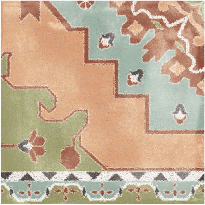 Матовый ABK Play Carpet Mix Multicolor 20x20 — фото 18