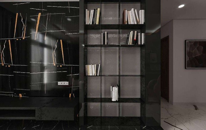 Полированный Absolut Gres Керамогранит AB 1058HG Lambert Black High gloss 1200х600 — фото 2