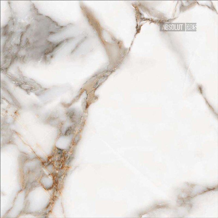 Полированный Absolut Gres Керамогранит AB 1131G Oro Bianco gloss 600х600 — фото 2