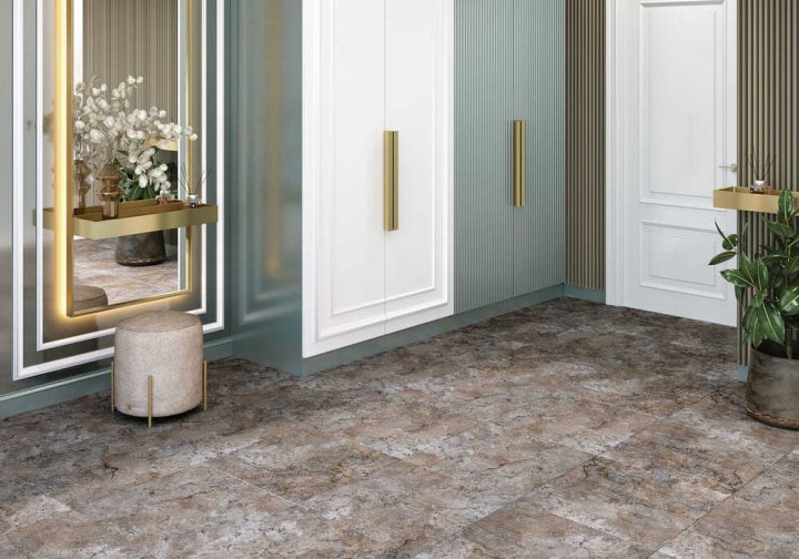 Матовый Керамогранит Alma Ceramica Indastrio 57x57 Коричневый — фото 2