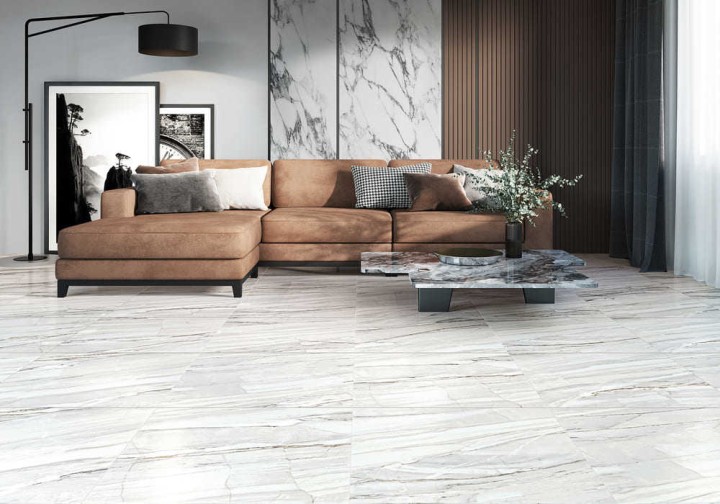 Напольная Керамогранит Alma Ceramica Selection 57x57 Бежевый — фото 2