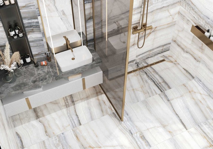 Напольная Керамогранит Alma Ceramica Smeraldo 57x57 Бежевый — фото 4