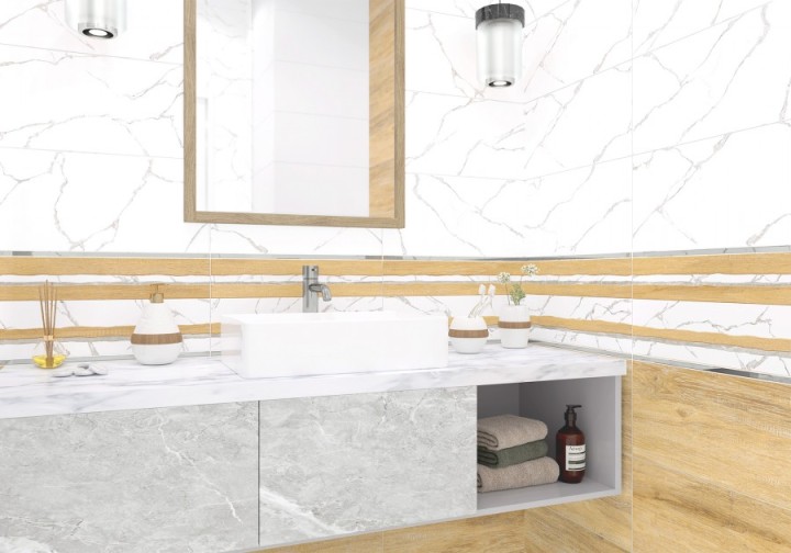 Напольная AltaCera Bayron Плитка WT9ELT00 Elemento Bianco Carrara 250х500*9 — фото 8