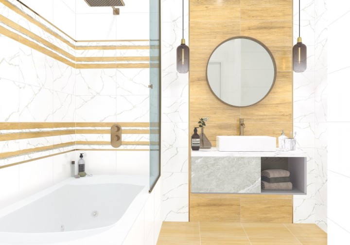 Напольная AltaCera Bayron Плитка WT9ELT00 Elemento Bianco Carrara 250х500*9 — фото 9