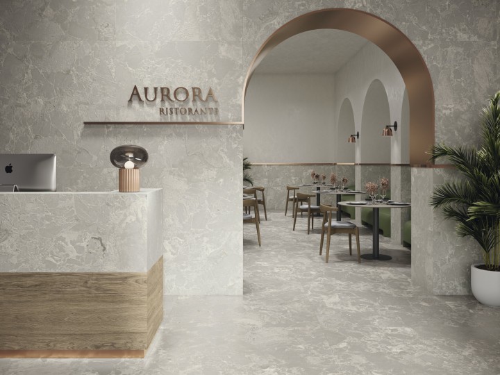 Лаппатированный APE Ceramica Керамогранит Ape A040240 Aurora White Honed Rect 60х120 — фото 8