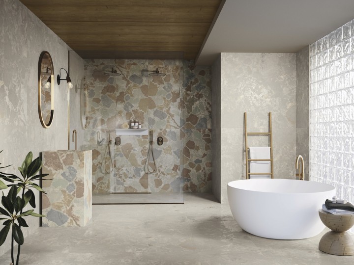 Лаппатированный APE Ceramica Керамогранит Ape A040241 Aurora Grey Honed Rect 60х120 — фото 6