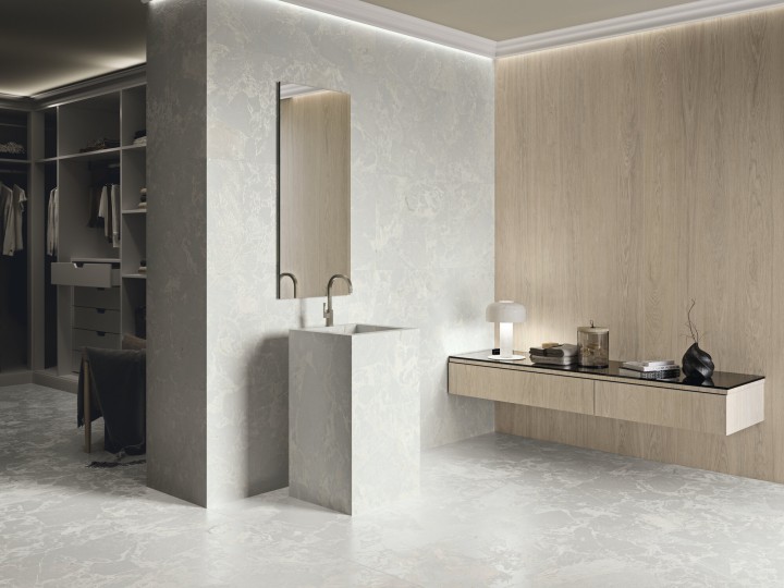 Лаппатированный APE Ceramica Керамогранит Ape A040241 Aurora Grey Honed Rect 60х120 — фото 9