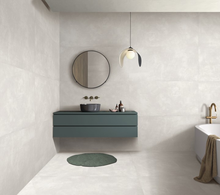 Arcadia Ceramica Керамогранит RT7002-A Cementum Bianco 60х120 Rt серый матовый под бетон — фото 5