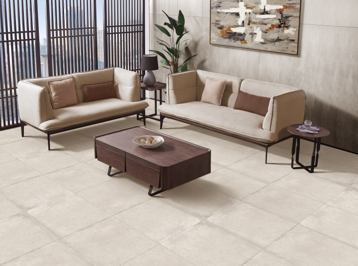 Arcadia Ceramica Керамогранит IS8001-A Cordoso Ivory 60х60 Is бежевый матовый под цемент — фото 6