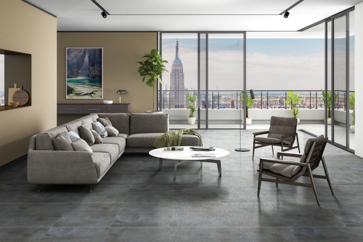 Arcadia Ceramica Керамогранит SG3005-A Elite Dark Grey 60х60 графит матовый под мрамор, 4 принта — фото 6