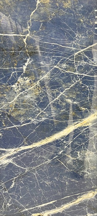 Arcadia Ceramica Керамогранит HG2004-A Empress Blue 60х120 серо-коричнево-синий полированный под мрамор, 4 принта — фото 4