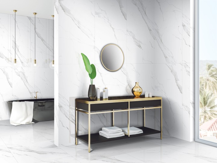 Arcadia Ceramica Керамогранит FP1018-A Mercury Statuario 60х120 Fp белый полированный под мрамор — фото 7