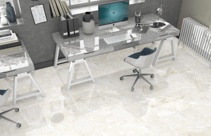 Arcadia Ceramica Керамогранит FP1013-A Onice Pearl 60х60 Fp бежевый полированный под мрамор — фото 9