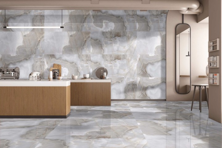 Arcadia Ceramica Керамогранит FP1010-A Rex Onyx Blue 60х120 Fp голубой полированный под мрамор — фото 7