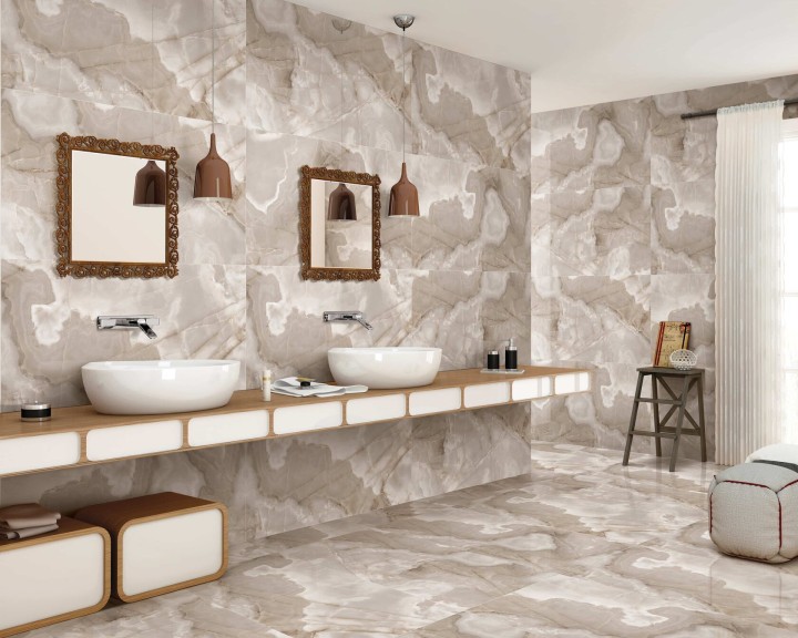 Arcadia Ceramica Керамогранит FP1011-A Rex Onyx Coffe 60х120 Fp бежевый полированный под мрамор — фото 8
