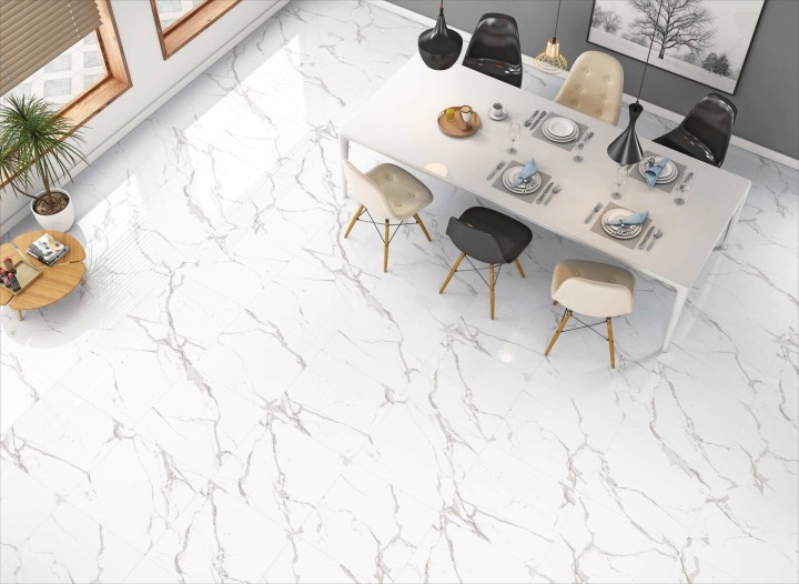 Arcadia Ceramica Керамогранит FP1012-A Statuario Mires 60х60 Fp белый полированный под камень — фото 11