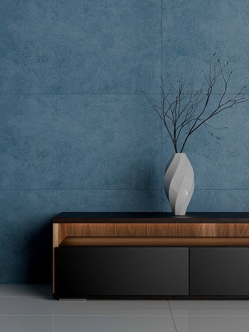 Матовый Art Natura Ceramica Керамогранит Art Natura Moderno Stucco Blue Matt 60x120 — фото 2