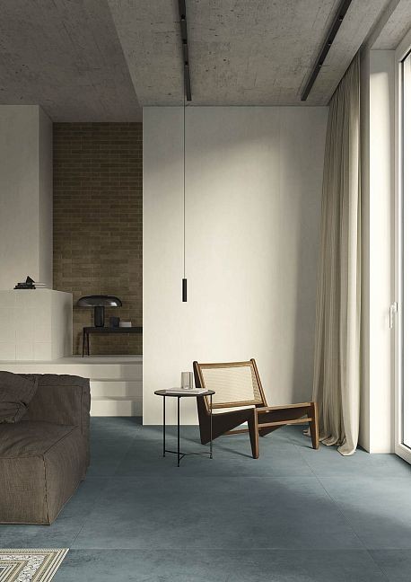 Матовый Art Natura Ceramica Керамогранит Art Natura Moderno Stucco Blue Matt 60x120 — фото 3
