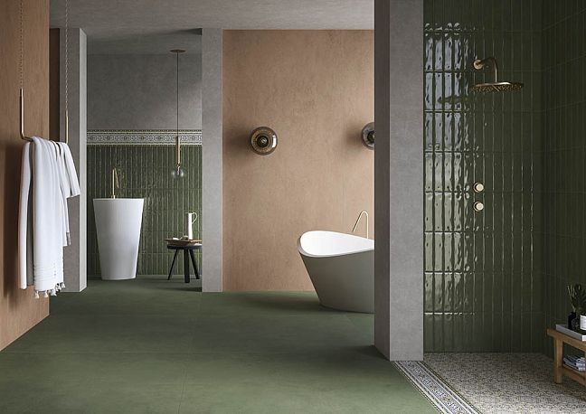 Матовый Art Natura Ceramica Керамогранит Art Natura Moderno Stucco Verde Matt 60x120 — фото 2