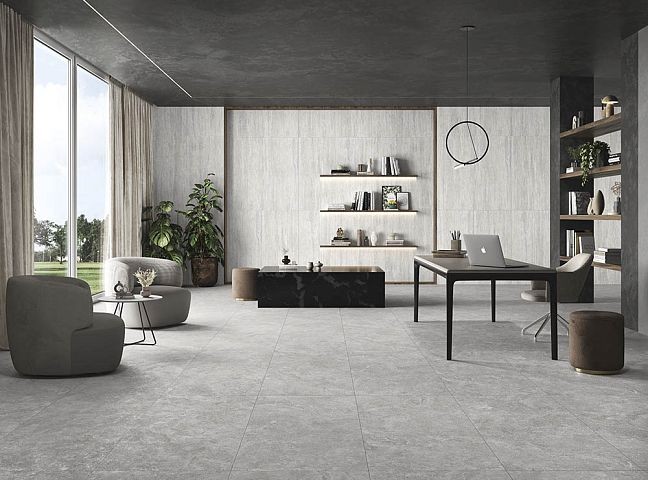 Матовый Art Natura Ceramica Керамогранит Art Natura Travertino Bianco 60x120х0,9 relief matt — фото 2