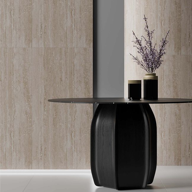 Матовый Art Natura Ceramica Керамогранит Art Natura Travertino Noce 60x120х0,9 relief matt — фото 2