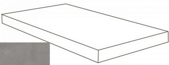 Керамогранитные Atlas Concorde Russia Керамогранит Ступень Atlas Concorde Rinascente Resin Smoke Scalino Angolare Sx 33x80