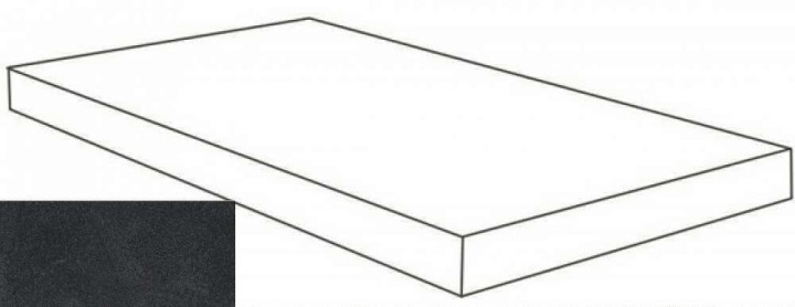 Керамогранитные Atlas Concorde Russia Керамогранит Ступень Atlas Concorde Rinascente Resin Tarmac Scalino Angolare Sx 33x80